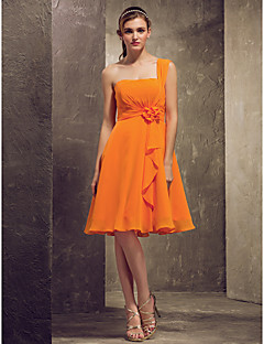 ... Dress Knee-length Chiffon A-linePrincess One Shoulder Dress