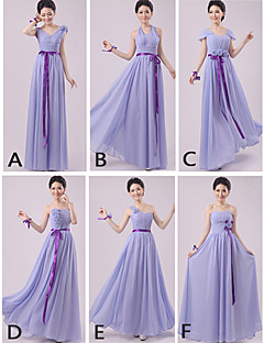 Mix & Match Dresses Floor-length Chiffon 5 Styles Bridesmaid Dresses (2840141)