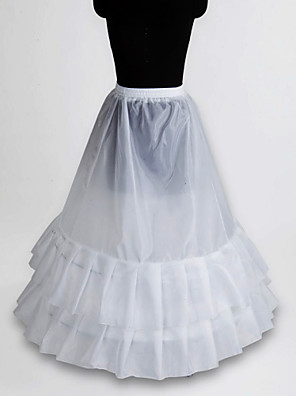 floor length white slip