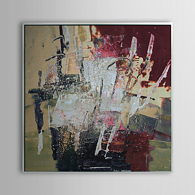 Abstract Boiling Milk Shake Framed Oil Painting