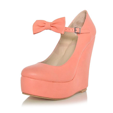 Chaussure A Talon Compensé Rose Chaussure A Talon Compensé Rose