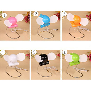 360 Degrees Changed Bullet Aircraft Head Rotate USB Note Stand Mini Portable Fan