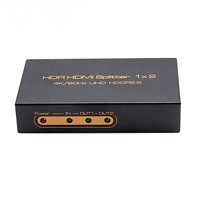 2.0 HDR HDMI Splitter 1x2 4K*2K@60Hz HDC